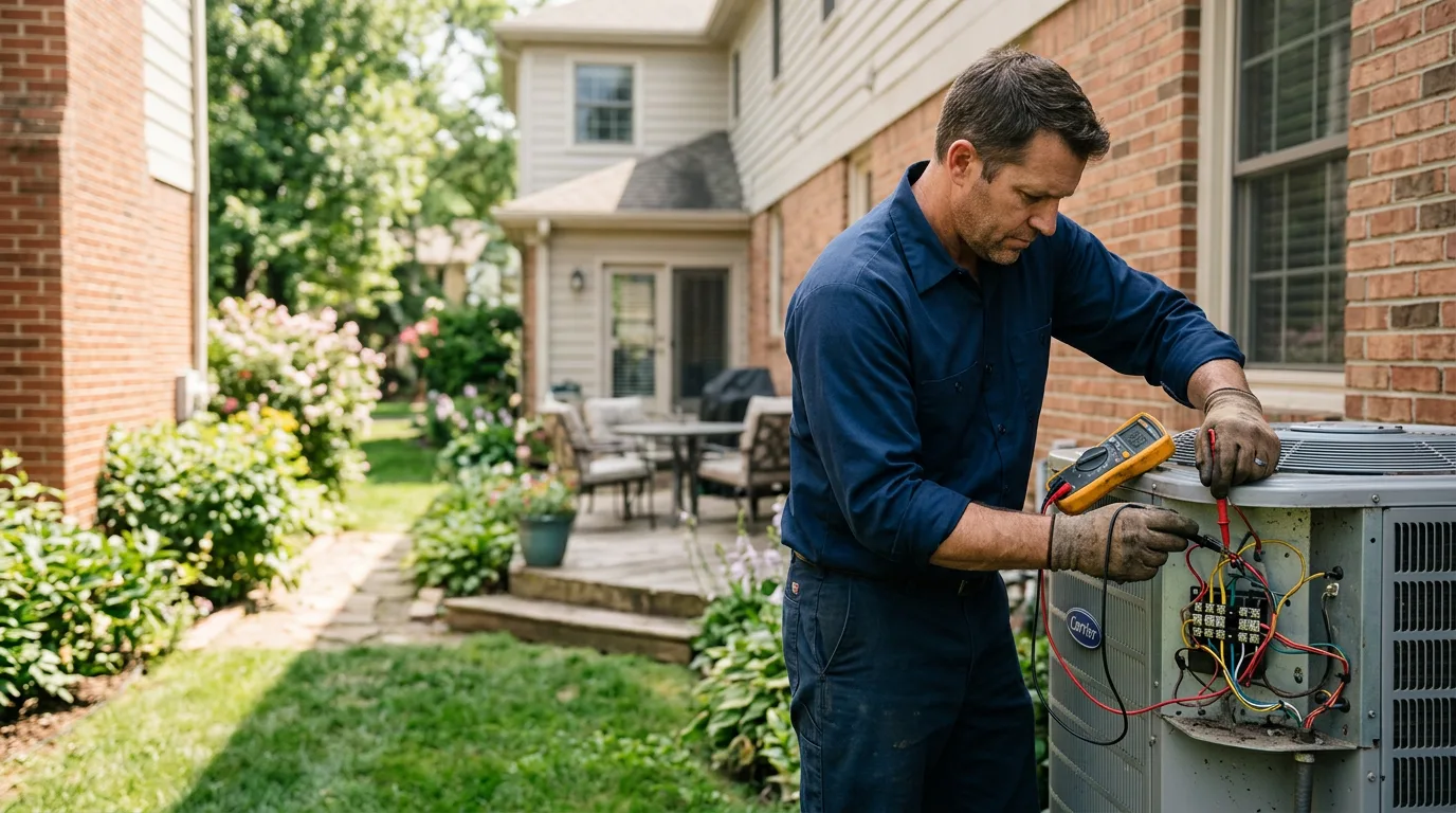 HVAC technician working near Deer Park, CA